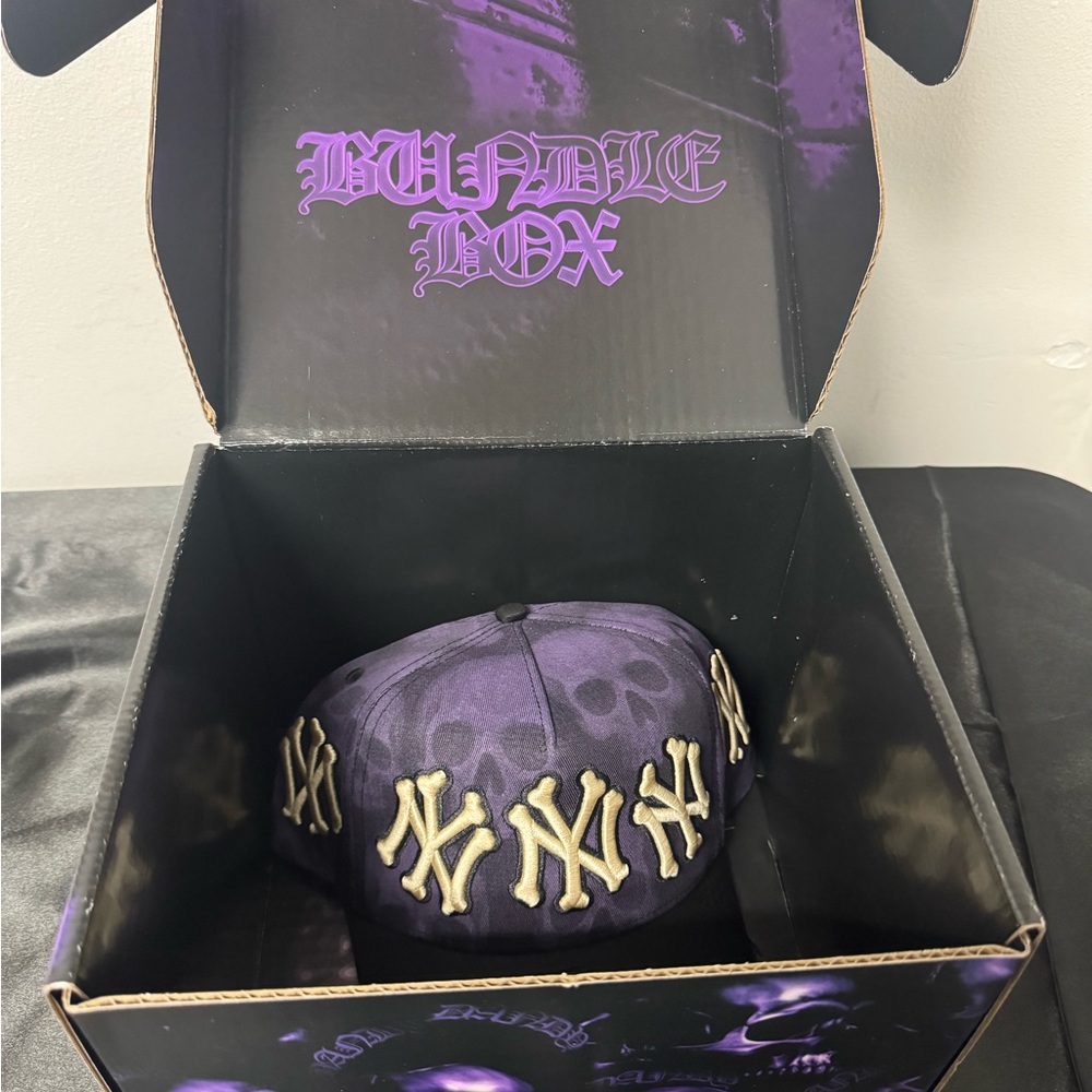 Purple and Gold NY Logo Hat